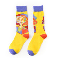 2019 heureux Cartoon Crew Girls Tube Nouveau-né Motif Épais Chaussettes En Coton Animal En Gros